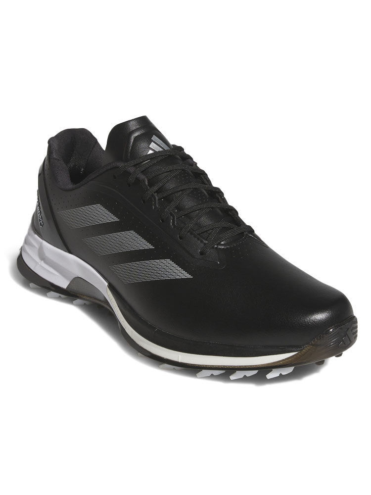 adidas Adizero ZG Spikeless Golf Shoes - Core Black/Silver Met./Lucid Lemon