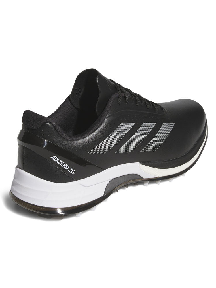 adidas Adizero ZG Spikeless Golf Shoes - Core Black/Silver Met./Lucid Lemon
