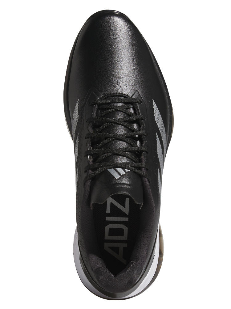 adidas Adizero ZG Spikeless Golf Shoes - Core Black/Silver Met./Lucid Lemon