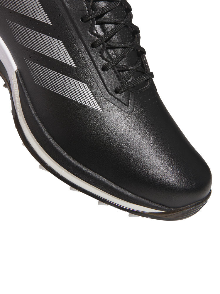 adidas Adizero ZG Spikeless Golf Shoes - Core Black/Silver Met./Lucid Lemon