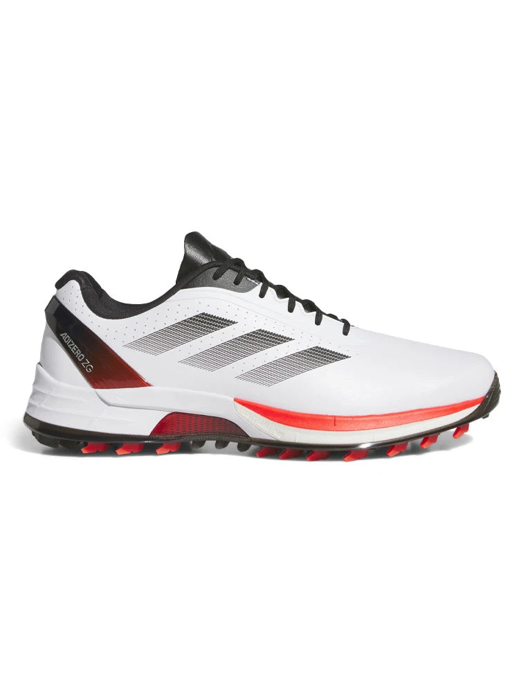 adidas Adizero ZG Spikeless Golf Shoes - Ftwr White/Lucid Red/Core Black