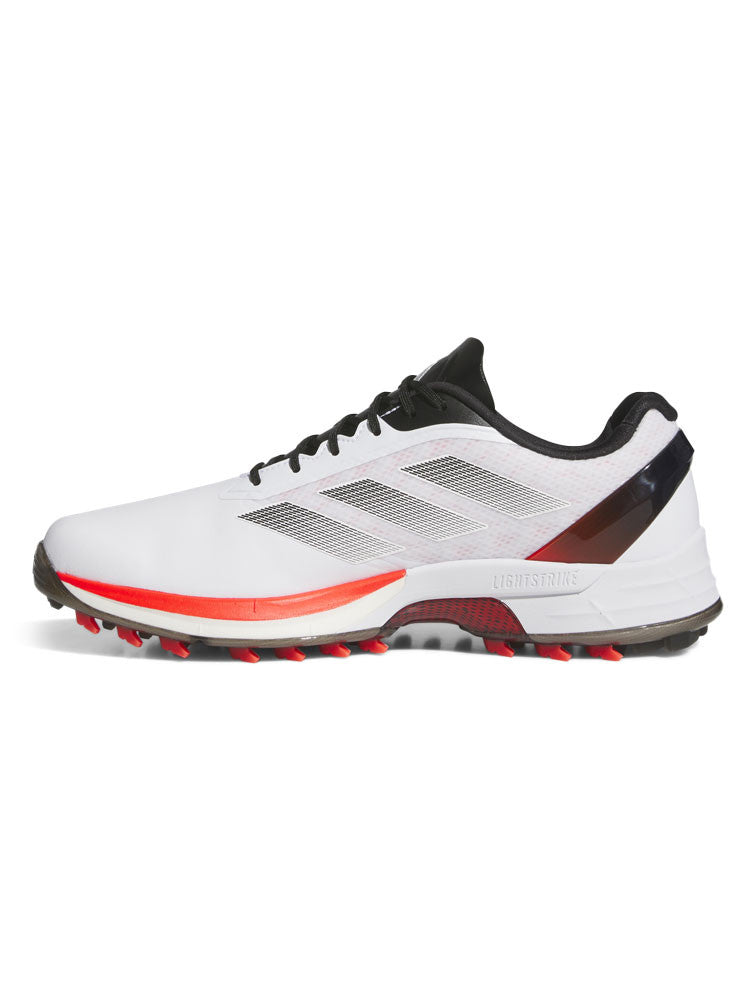 adidas Adizero ZG Spikeless Golf Shoes - Ftwr White/Lucid Red/Core Black