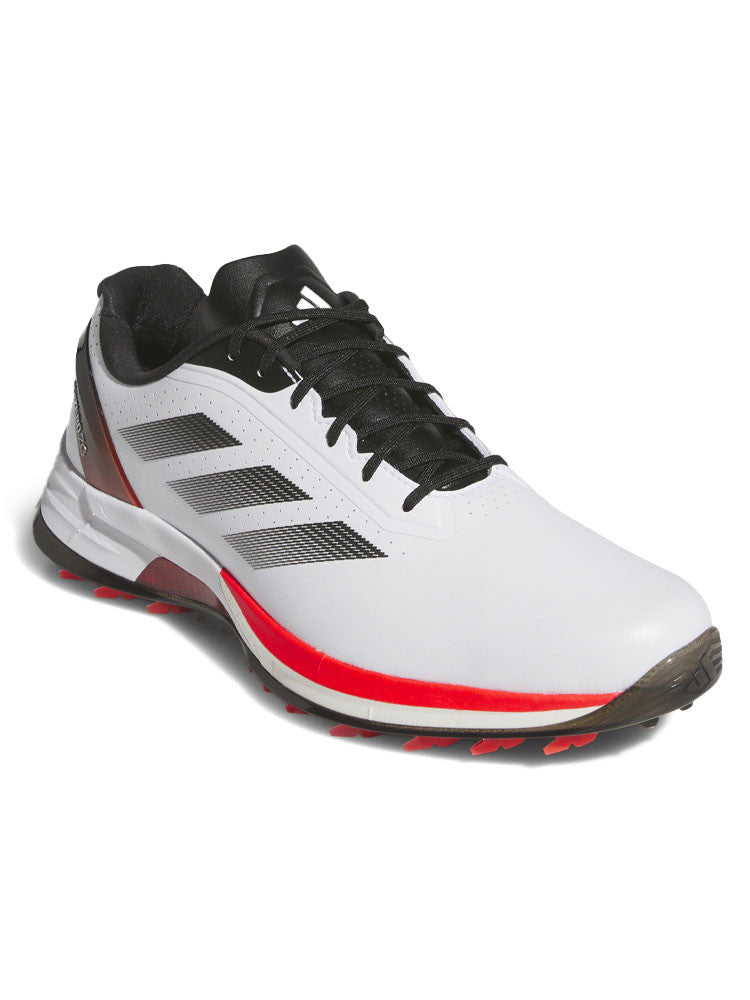adidas Adizero ZG Spikeless Golf Shoes - Ftwr White/Lucid Red/Core Black