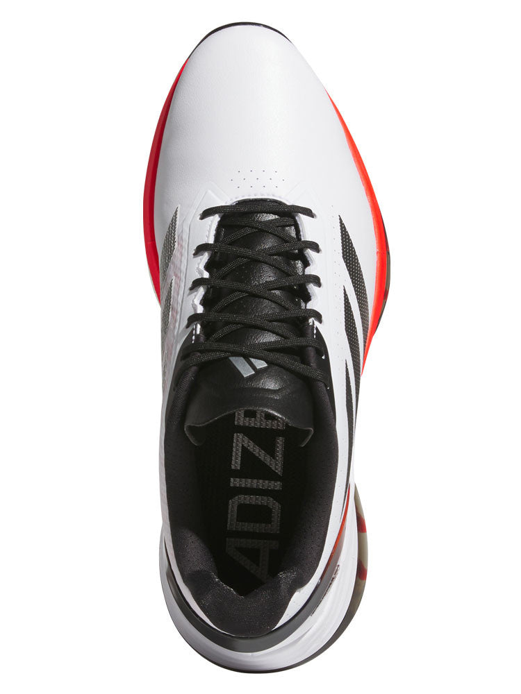 adidas Adizero ZG Spikeless Golf Shoes - Ftwr White/Lucid Red/Core Black