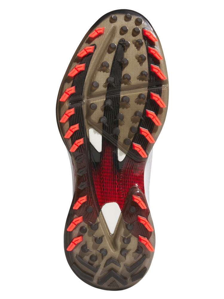 adidas Adizero ZG Spikeless Golf Shoes - Ftwr White/Lucid Red/Core Black