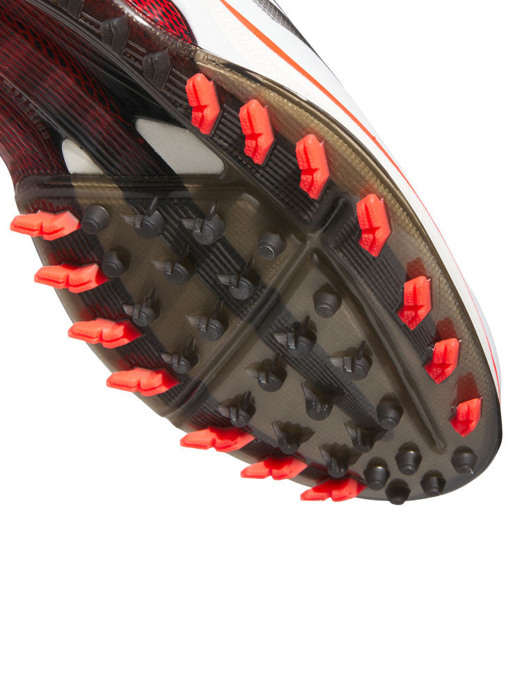 adidas Adizero ZG Spikeless Golf Shoes - Ftwr White/Lucid Red/Core Black