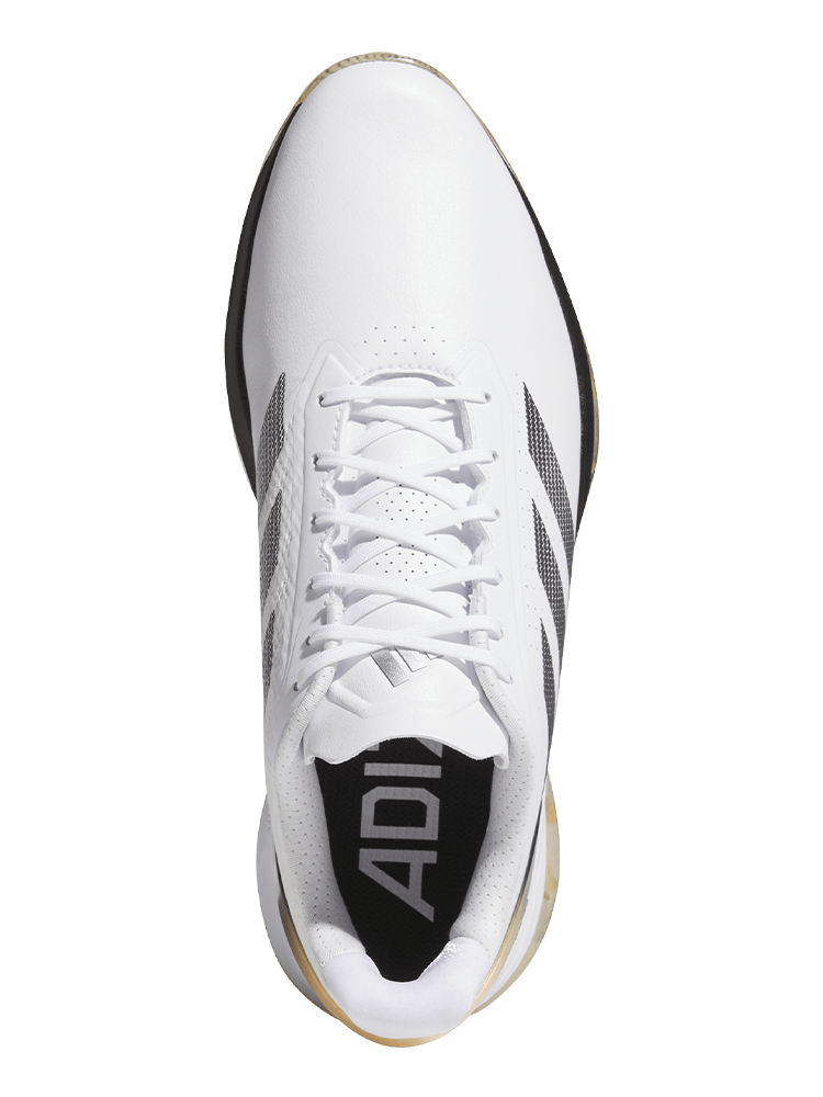 adidas Adizero ZG Spikeless Golf Shoes - Ftwr White/Core Black/Ice Tangerine