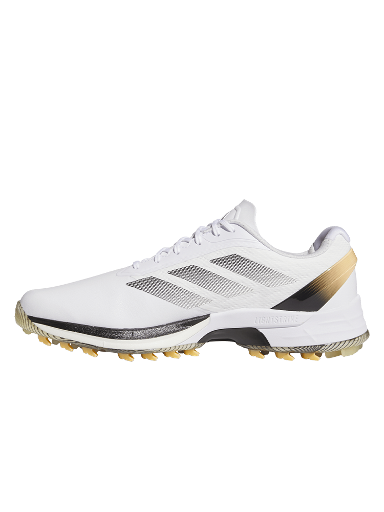 adidas Adizero ZG Spikeless Golf Shoes - Ftwr White/Core Black/Ice Tangerine
