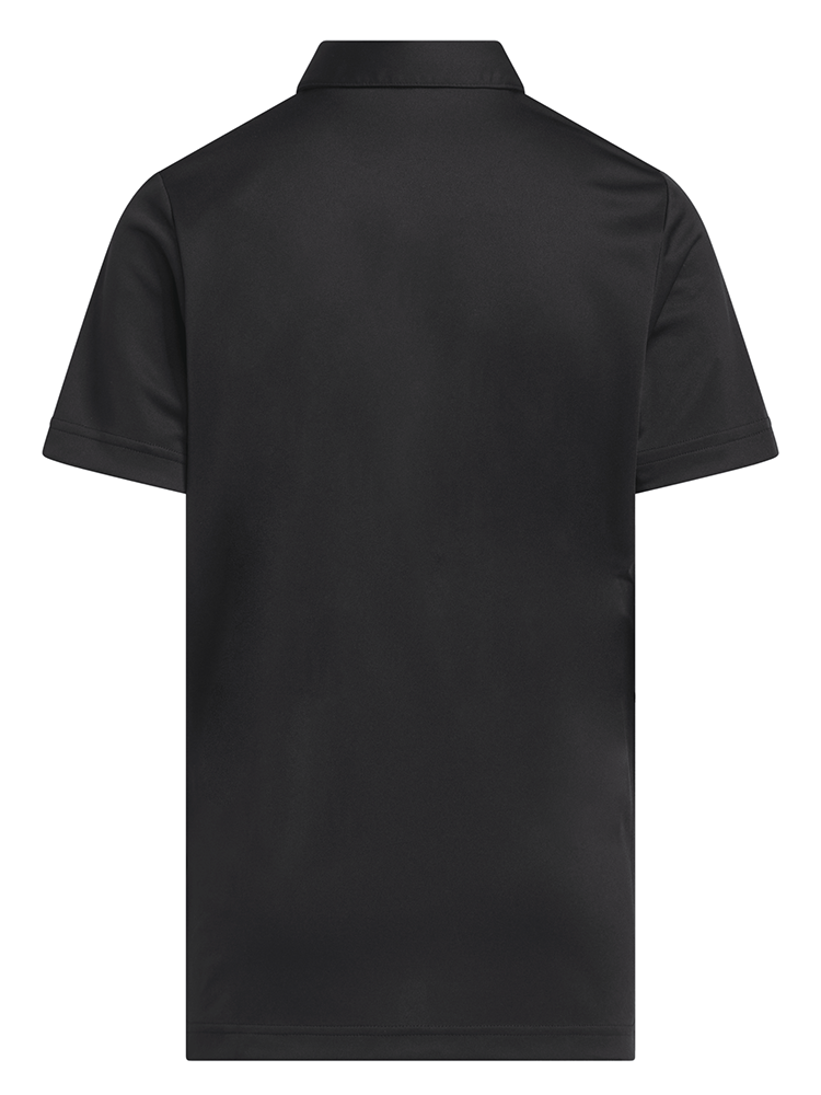 adidas Boys Performance Short Sleeve Polo - Black