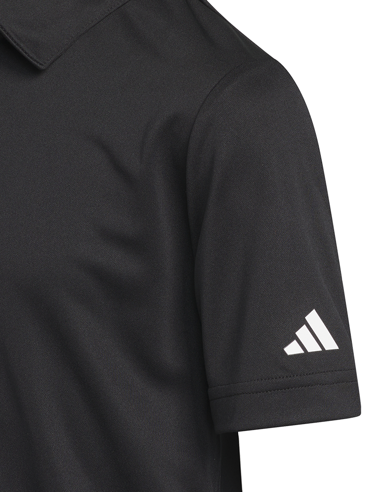 adidas Boys Performance Short Sleeve Polo - Black