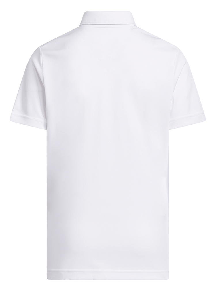 adidas Boys Performance Short Sleeve Polo - White
