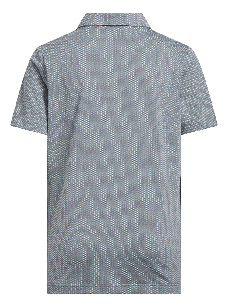 adidas Boys Textured Short Sleeve Polo - Wonder Sage