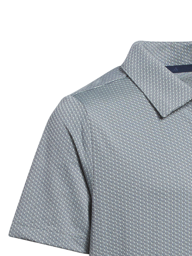 adidas Boys Textured Short Sleeve Polo - Wonder Sage