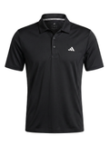 adidas Climacool Back 3-Stripes Polo Shirt - Black