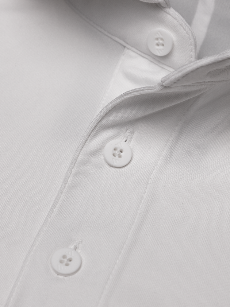 adidas Climacool Back 3-Stripes Polo Shirt - White
