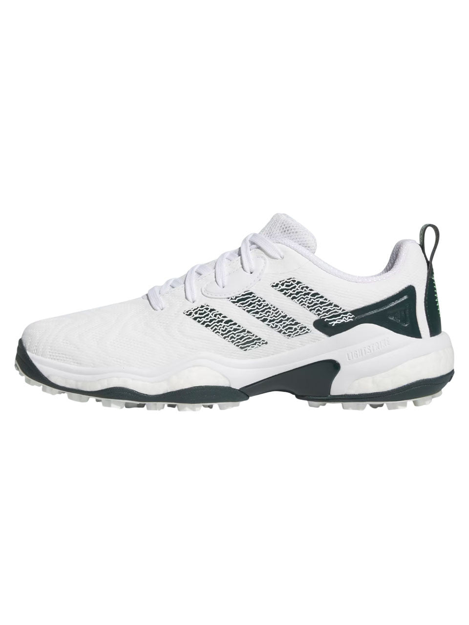 adidas Codechaos 25 Spikeless Golf Shoes - Ftwr White/Aurora Ivy/Lime Burst