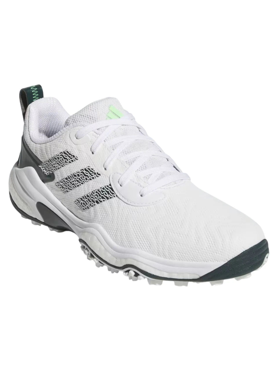 adidas Codechaos 25 Spikeless Golf Shoes - Ftwr White/Aurora Ivy/Lime Burst