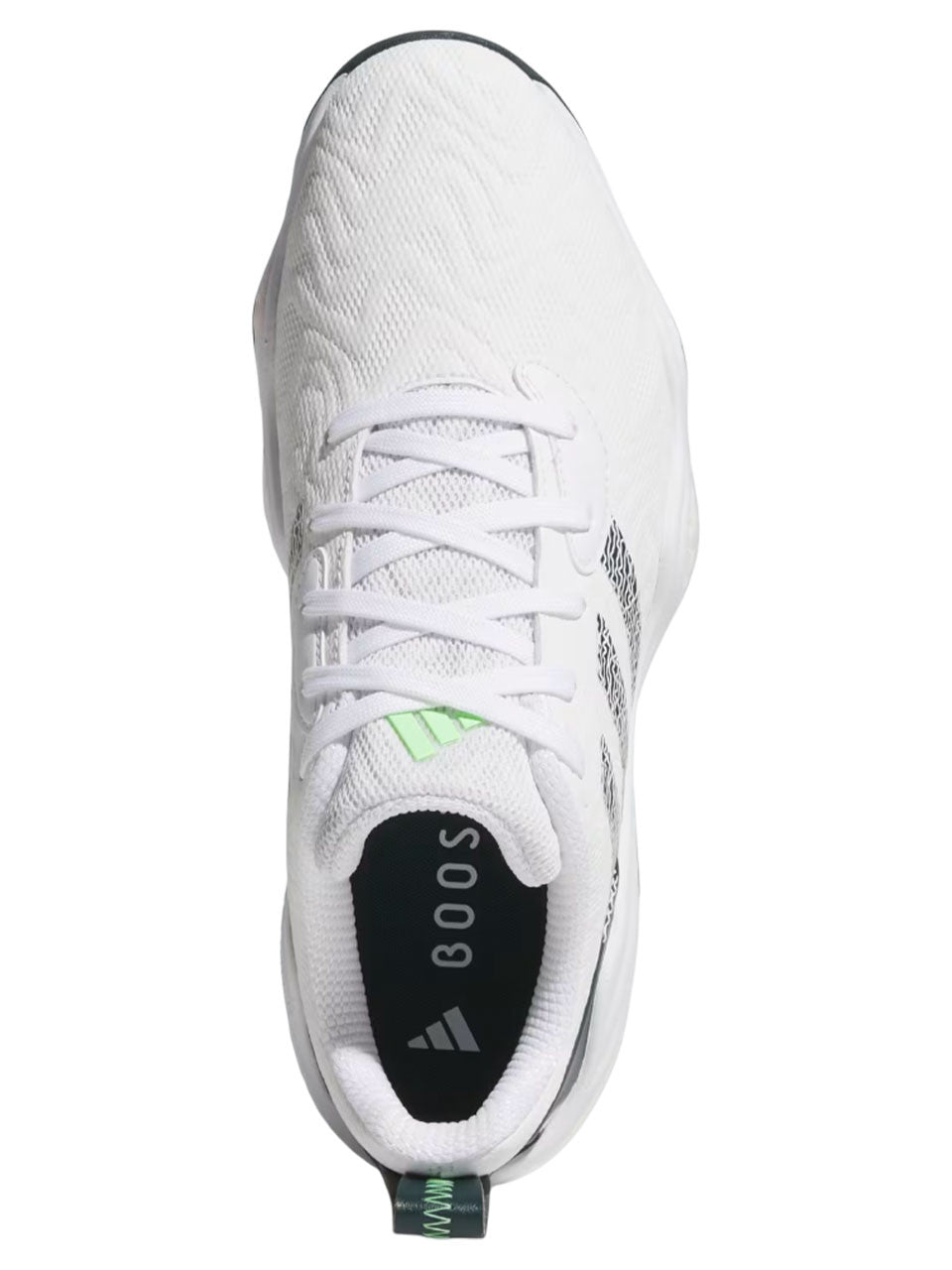 adidas Codechaos 25 Spikeless Golf Shoes - Ftwr White/Aurora Ivy/Lime Burst