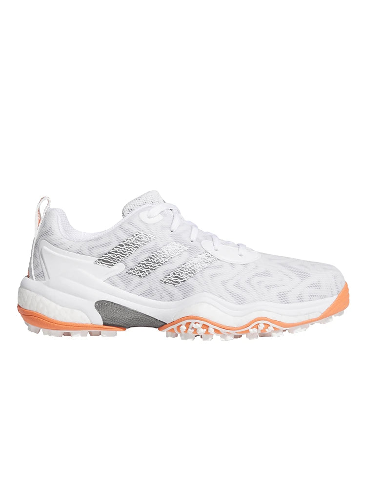 adidas Codechaos 25 Spikeless Golf Shoes - Ftwr White/Iron Met./Dusty Orange