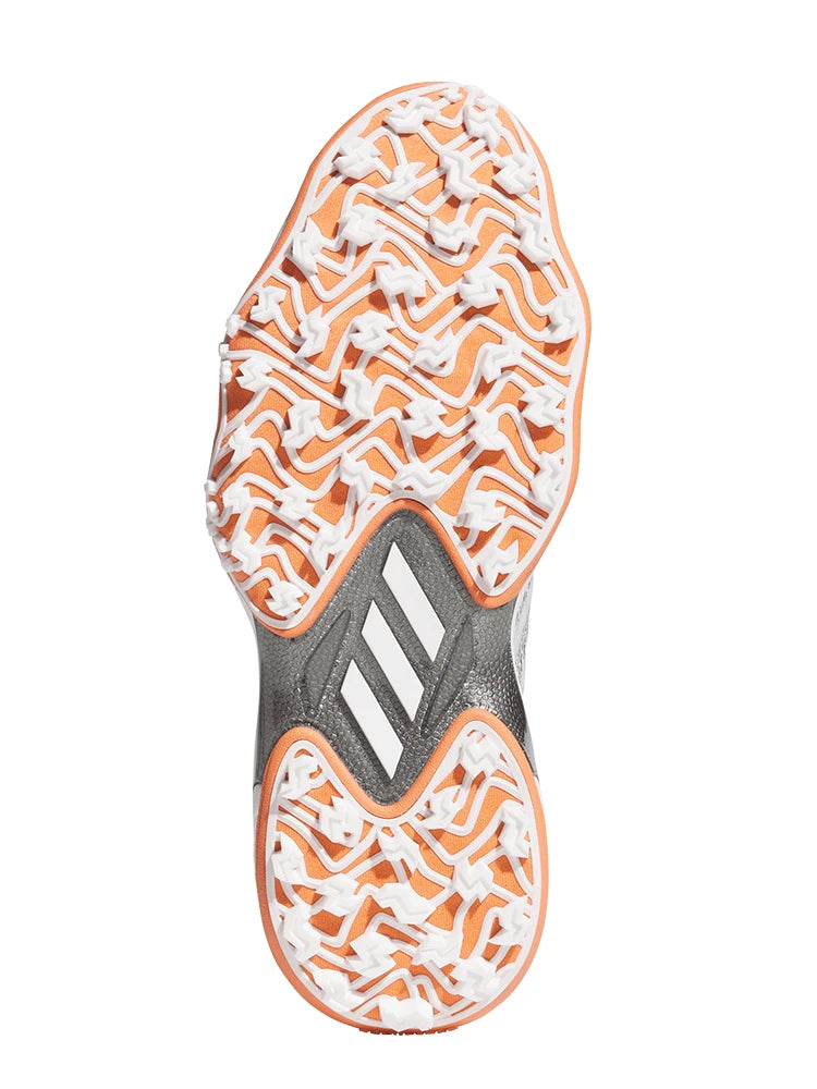 adidas Codechaos 25 Spikeless Golf Shoes - Ftwr White/Iron Met./Dusty Orange