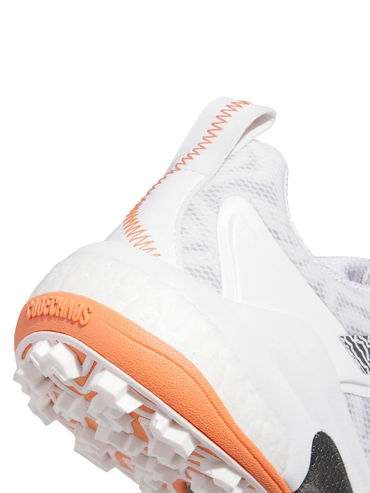 adidas Codechaos 25 Spikeless Golf Shoes - Ftwr White/Iron Met./Dusty Orange