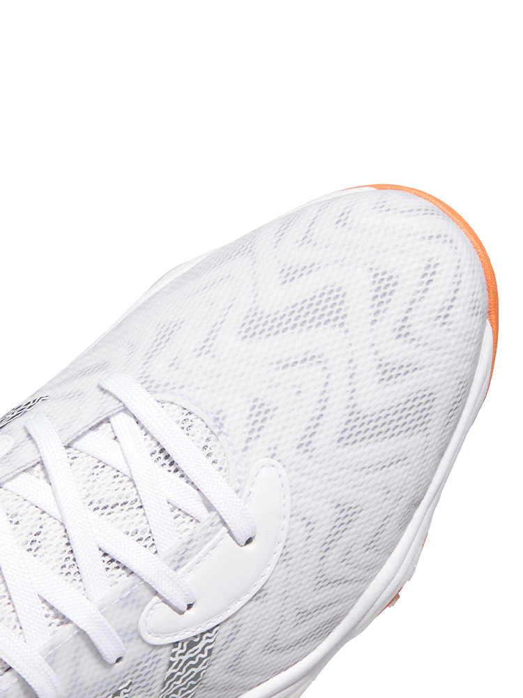 adidas Codechaos 25 Spikeless Golf Shoes - Ftwr White/Iron Met./Dusty Orange