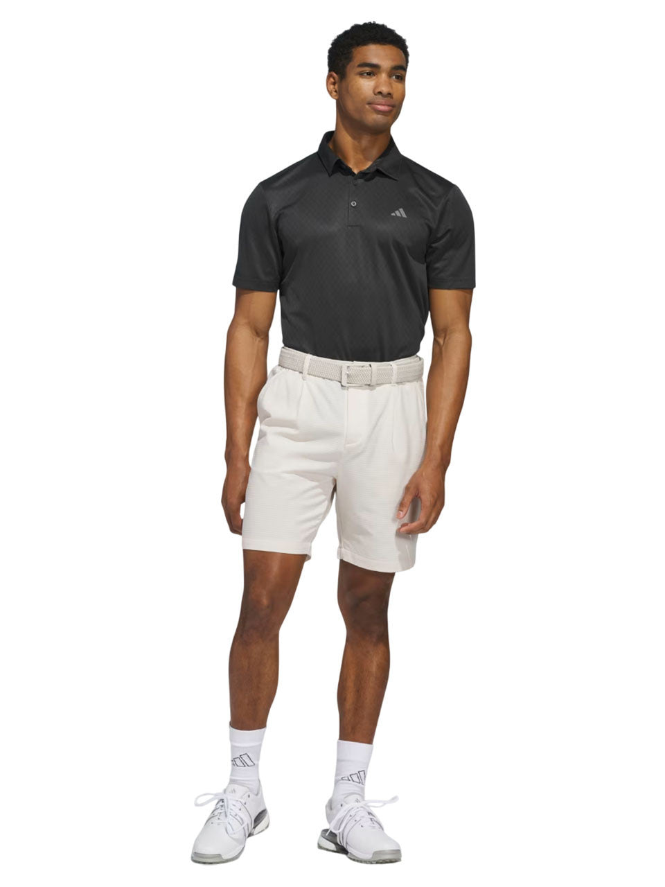 adidas Core Allover Print Polo Shirt - Carbon/Black