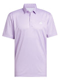 adidas Core Allover Print Polo Shirt - Powder Plum/White