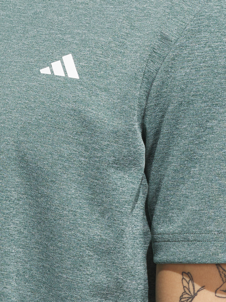 adidas Core Heather Polo Shirt - Collegiate Green Mel.