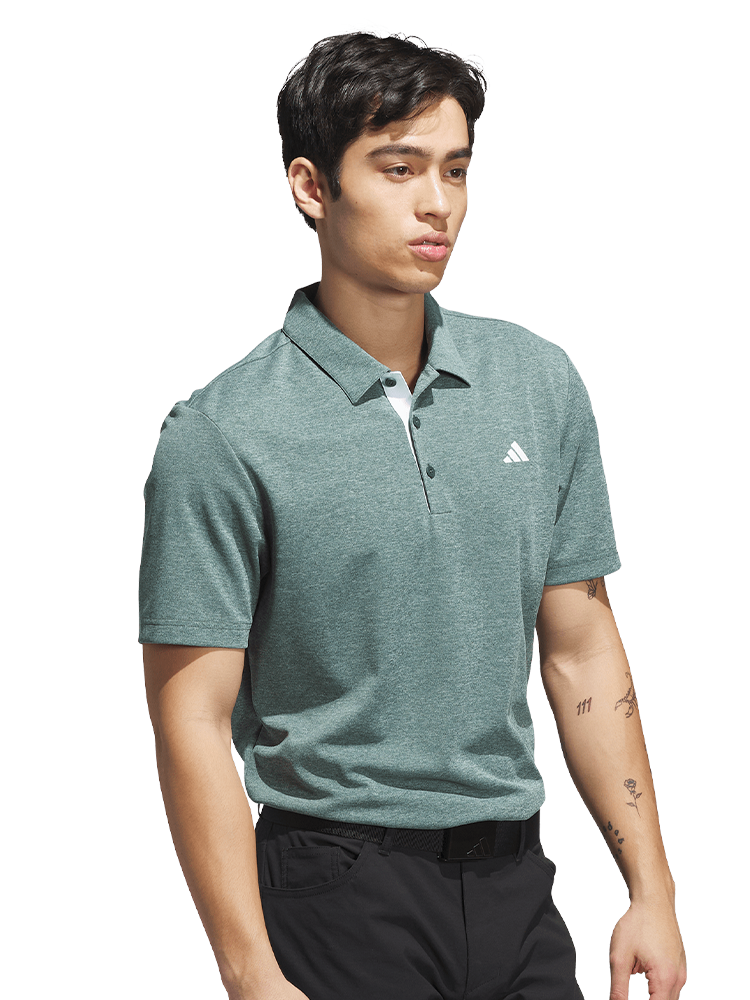 adidas Core Heather Polo Shirt - Collegiate Green Mel.