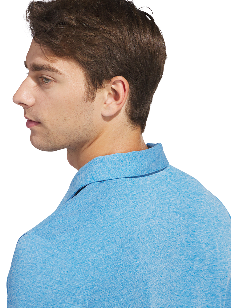 adidas Core Heather Polo Shirt - Lucid Ray Blue Mel.