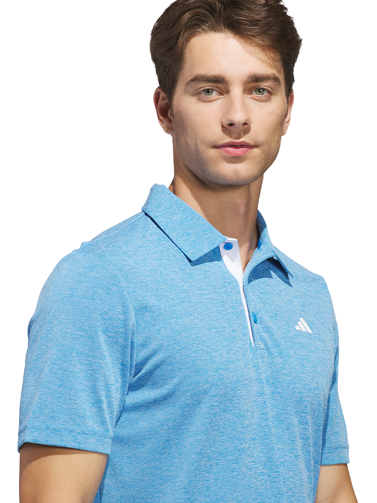 adidas Core Heather Polo Shirt - Lucid Ray Blue Mel.