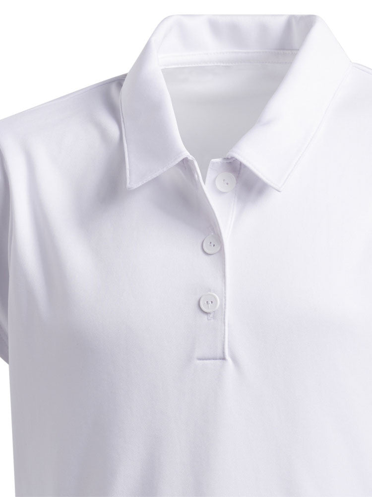 adidas Girls Performance Polo Shirt - White