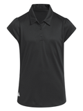 adidas Girls Performance Short Sleeve Polo - Black