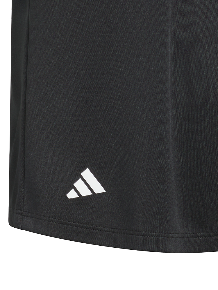 adidas Girls Performance Short Sleeve Polo - Black