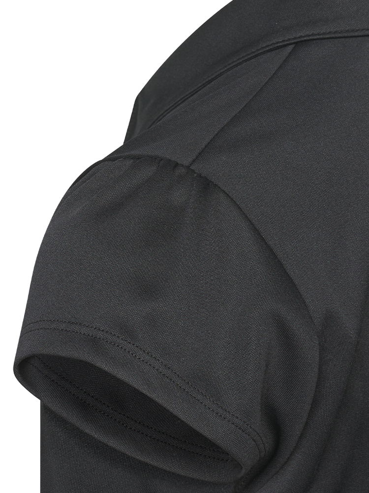 adidas Girls Performance Short Sleeve Polo - Black