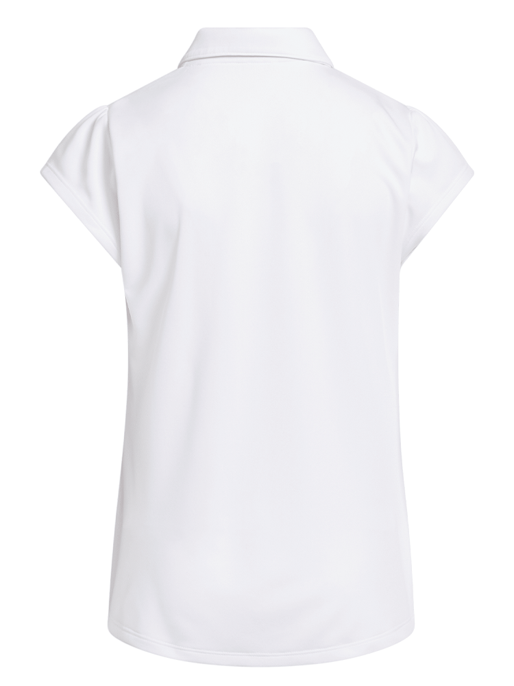 adidas Girls Performance Short Sleeve Polo - White