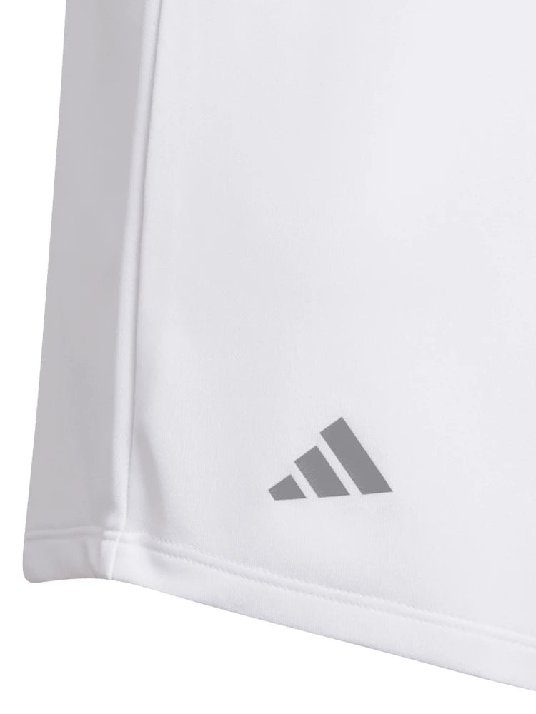 adidas Girls Performance Short Sleeve Polo - White