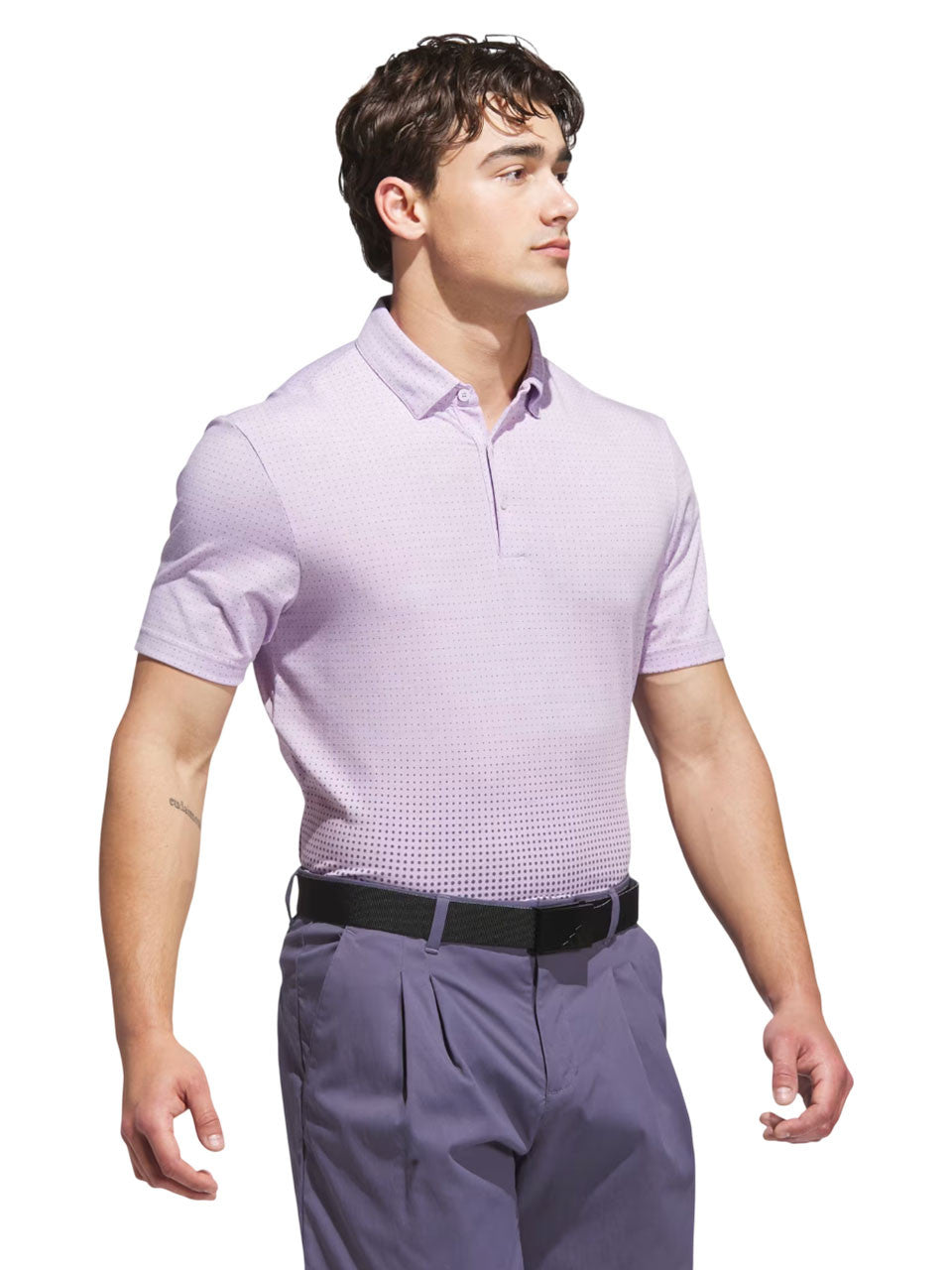 adidas Go-to Rise Print Polo Shirt - Powder Plum