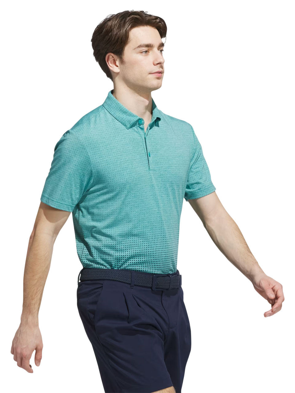 adidas Go-to Rise Print Polo Shirt - Pure Teal