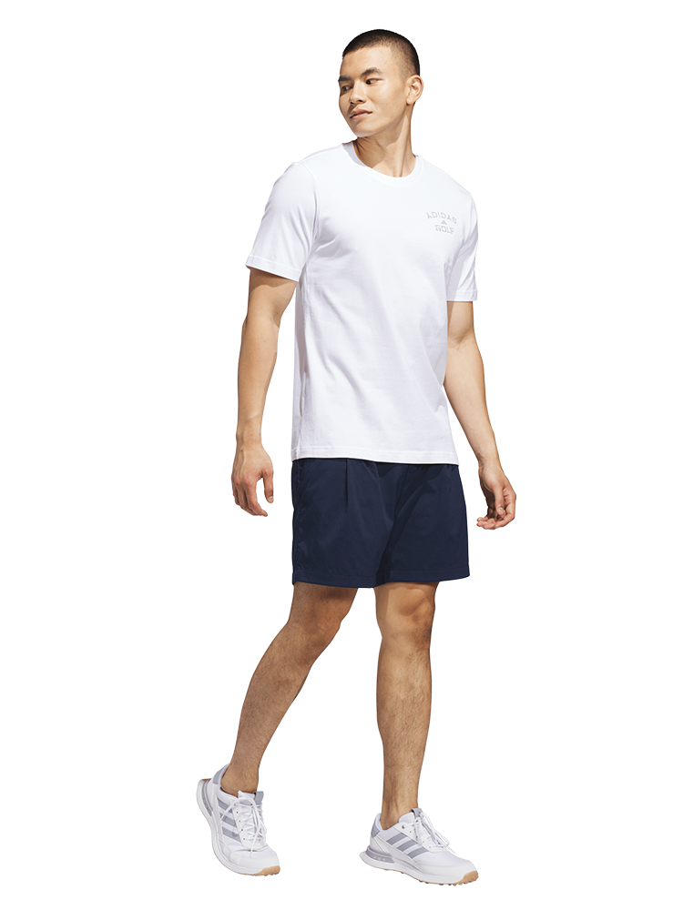 adidas Golf Chip in Paradise Graphic T-Shirt - White