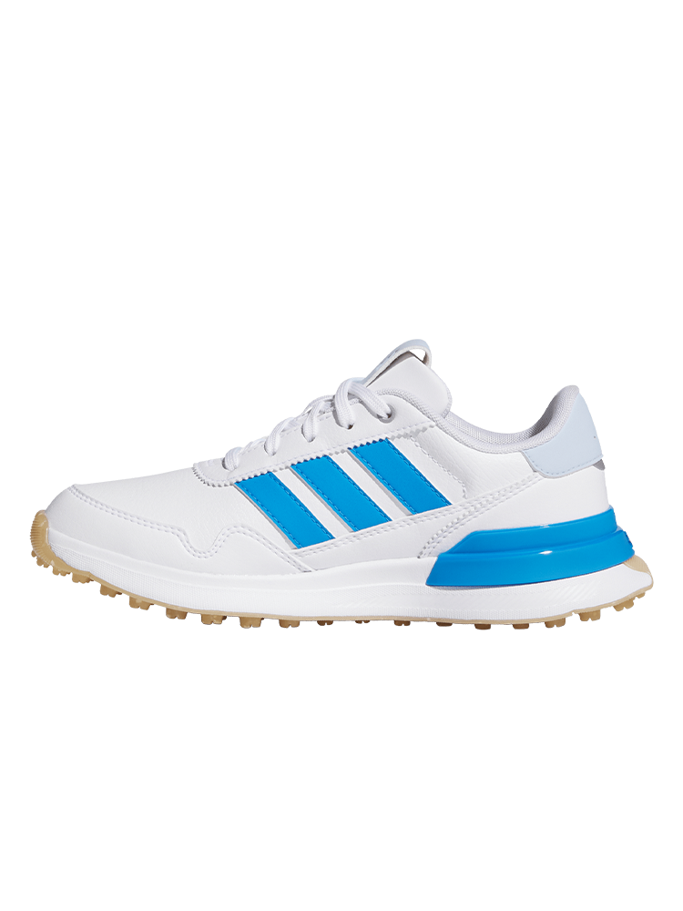 adidas Junior S2G 26 Spikeless Golf Shoes - Ftwr White/Lucid Ray Blue