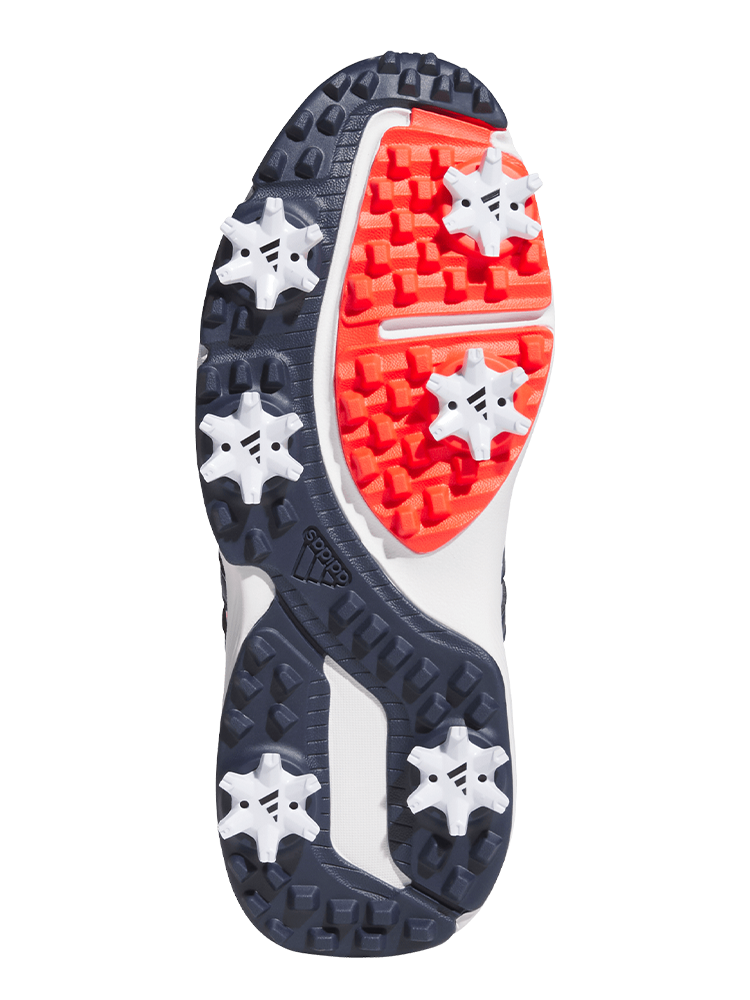 adidas Junior Tour360 24 BOA Golf Shoes - Ftwr White/Collegiate Navy/Lucid Red