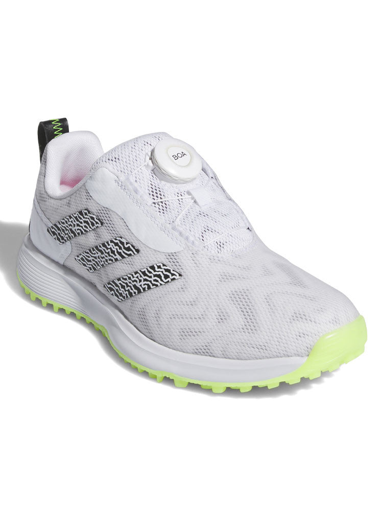 adidas Juniors Codechaos BOA 25 Spikeless Golf Shoes - Ftwr White/Core Black