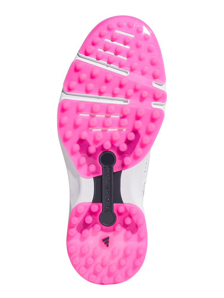 adidas MC80 Spikeless Golf Shoes - Ftwr White/Collegiate Navy/Lucid Pink