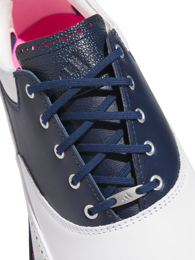 adidas MC80 Spikeless Golf Shoes - Ftwr White/Collegiate Navy/Lucid Pink
