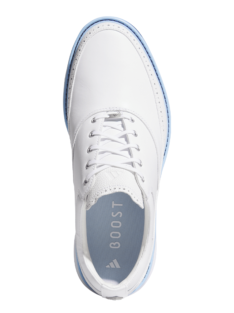 adidas MC80 Spikeless Golf Shoes - Ftwr White/Crystal Sky/Collegiate Navy