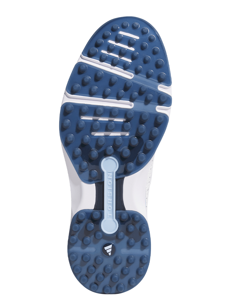 adidas MC80 Spikeless Golf Shoes - Ftwr White/Crystal Sky/Collegiate Navy
