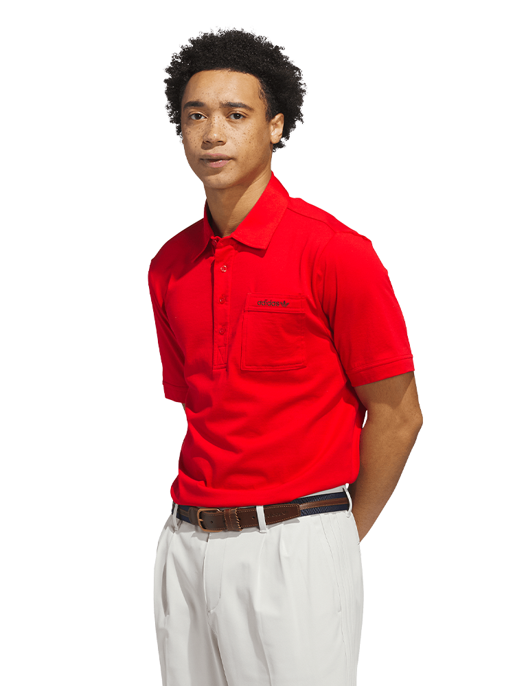 adidas Originals Pocket Polo - Better Scarlet