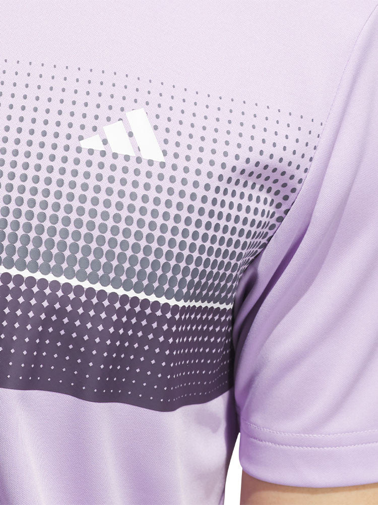 adidas Performance Allover Print Polo Shirt - Powder Plum